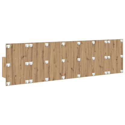 Hoofdbord Met Kast met lade 3 pcs Artisan Eiken Bewerkt hout
