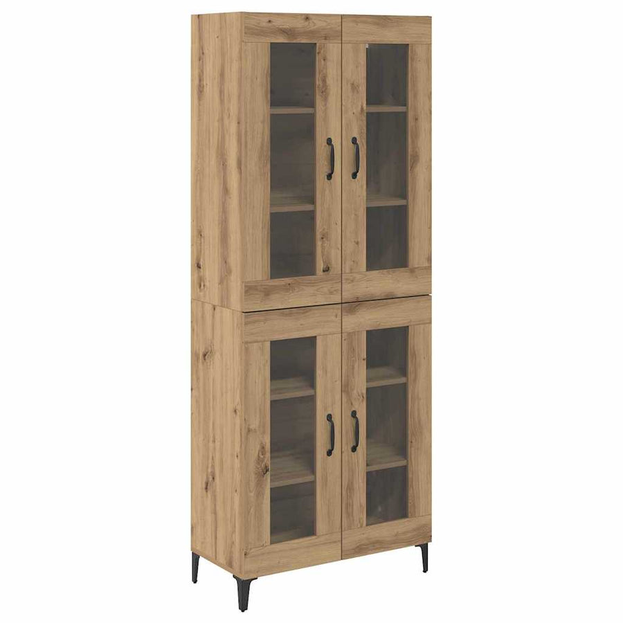 Highboard Artisan Eiken 69,5 x 34 x 180 cm Bewerkt hout