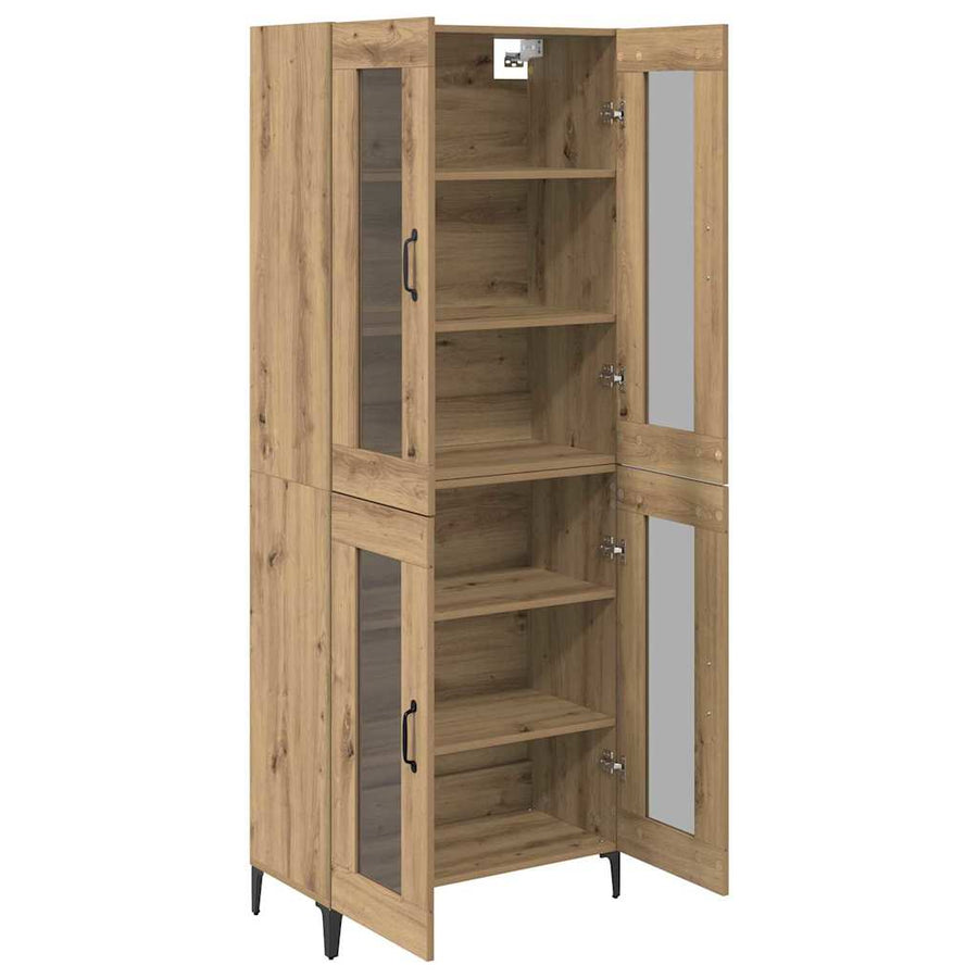 Highboard Artisan Eiken 69,5 x 34 x 180 cm Bewerkt hout