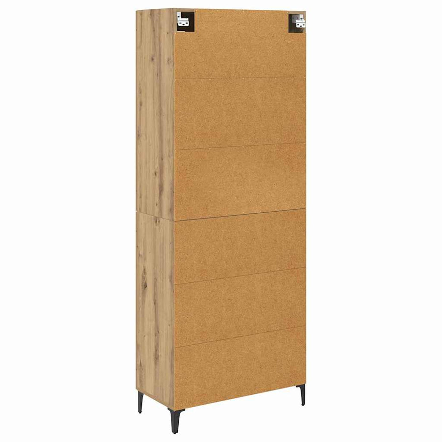Highboard Artisan Eiken 69,5 x 34 x 180 cm Bewerkt hout