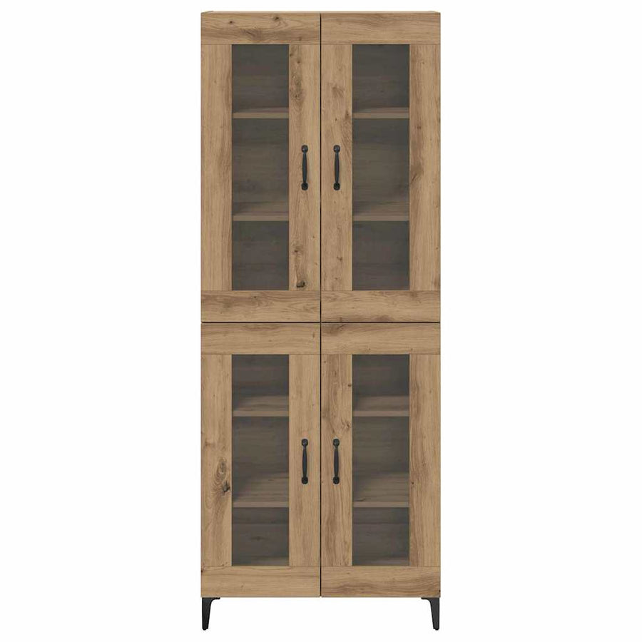 Highboard Artisan Eiken 69,5 x 34 x 180 cm Bewerkt hout