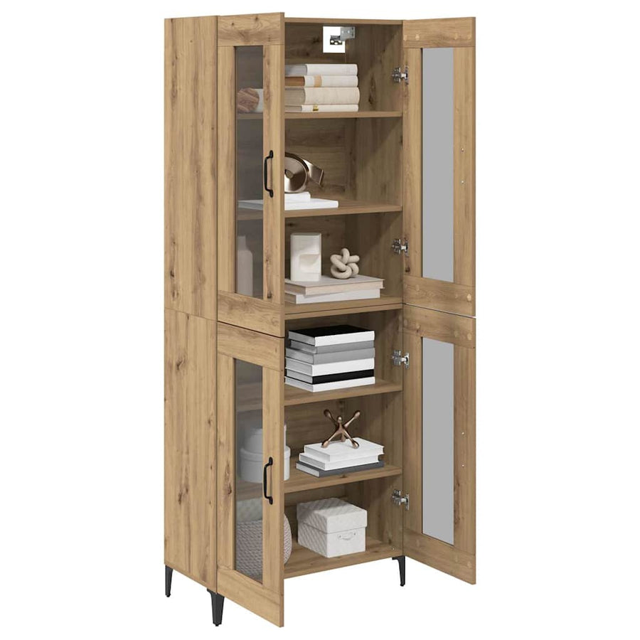Highboard Artisan Eiken 69,5 x 34 x 180 cm Bewerkt hout