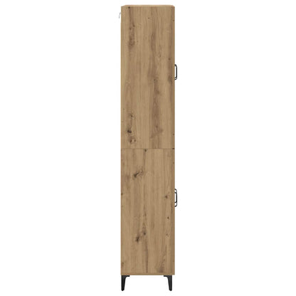 Highboard Artisan Eiken 69,5 x 34 x 180 cm Bewerkt hout