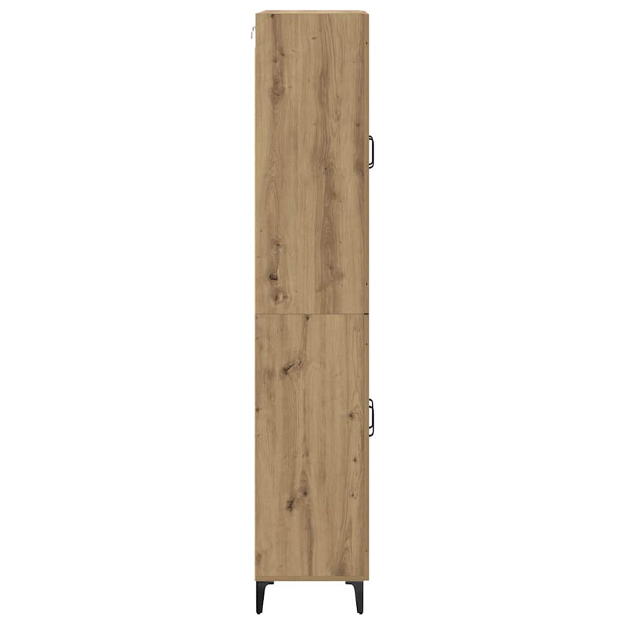 Highboard Artisan Eiken 69,5 x 34 x 180 cm Bewerkt hout