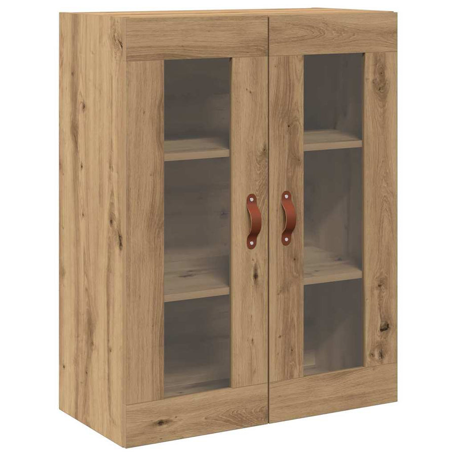 Highboard Kast Wandgemonteerd 2 pcs Artisan Eiken Bewerkt hout