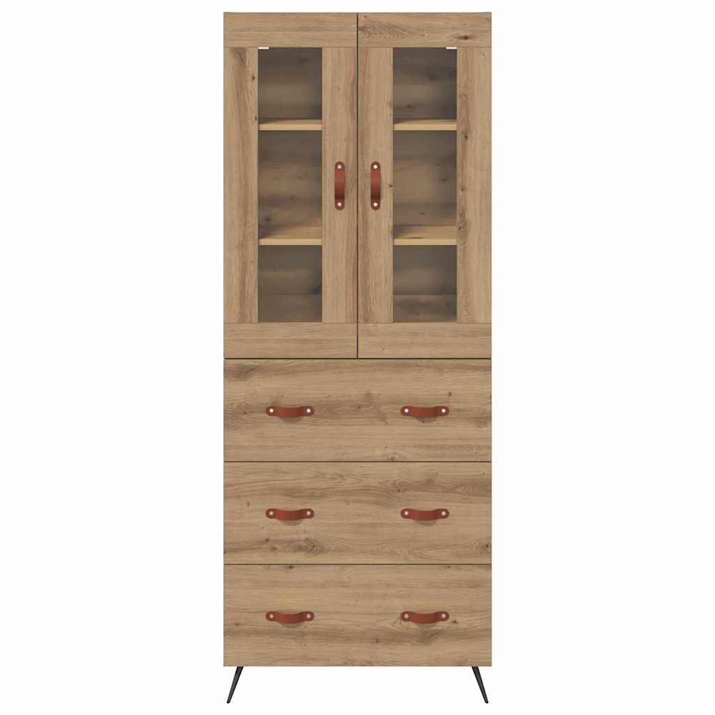 Highboard Kast Wandgemonteerd 2 pcs Artisan Eiken Bewerkt hout