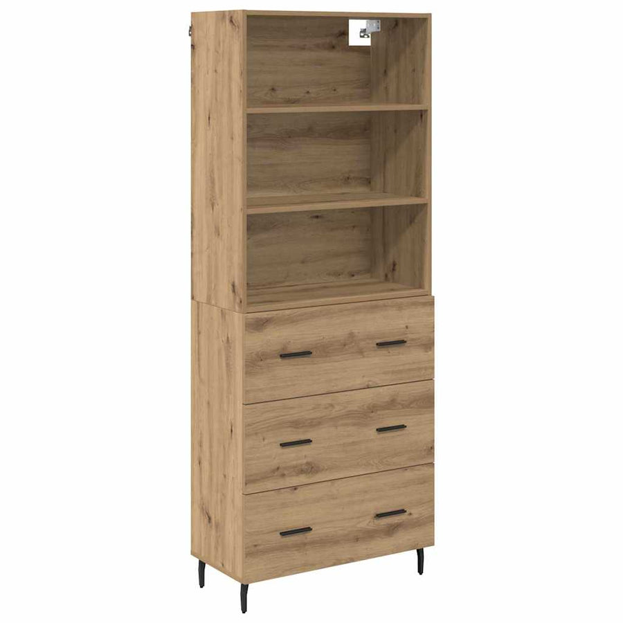 Hoge kast met lade Artisan Eiken 69,5 x 34 x 180 cm