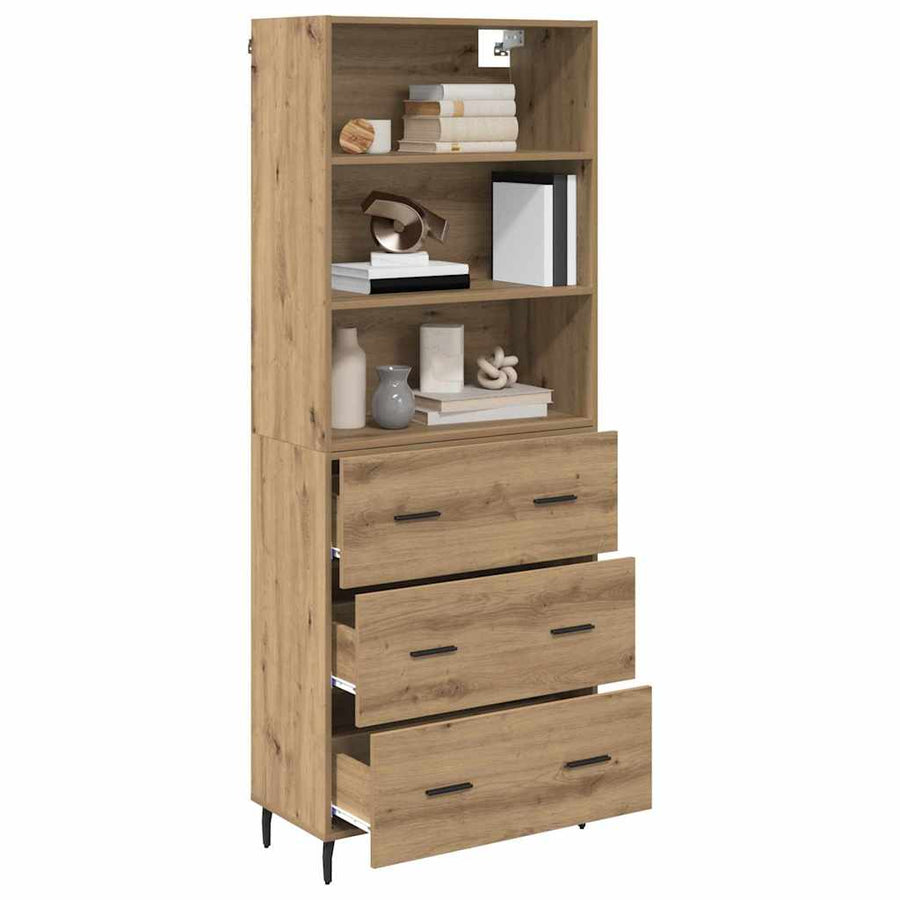 Hoge kast met lade Artisan Eiken 69,5 x 34 x 180 cm