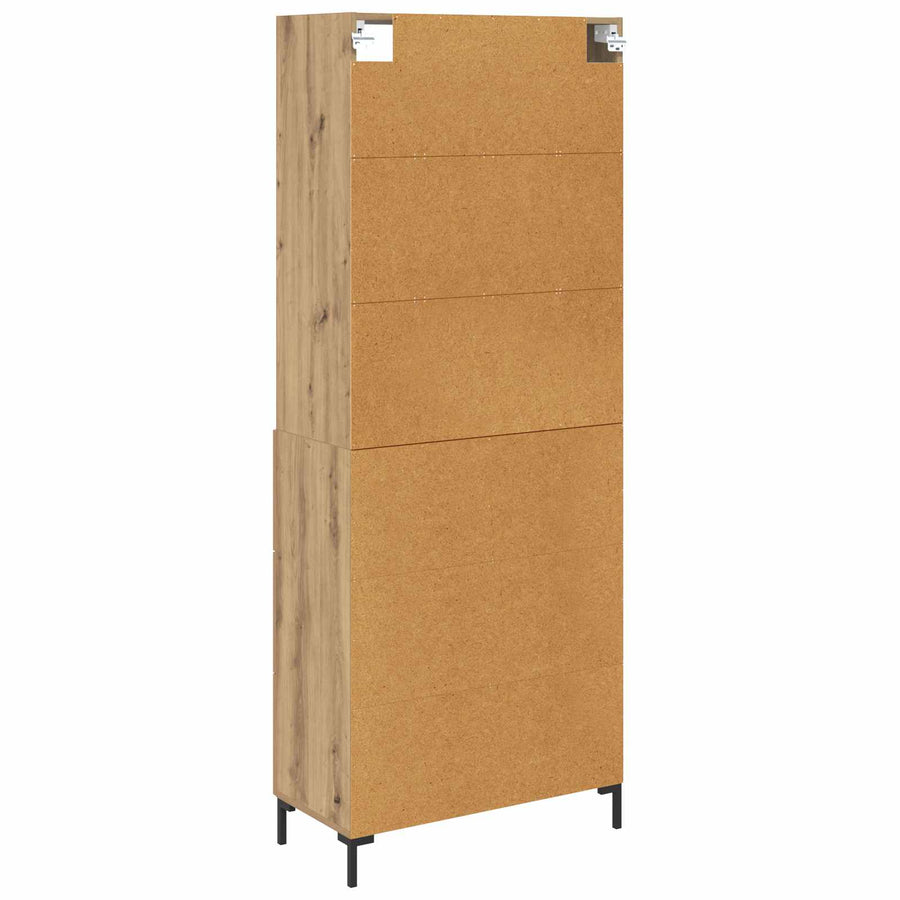 Hoge kast Artisan Eiken 69,5 x 34 x 180 cm Bewerkt hout