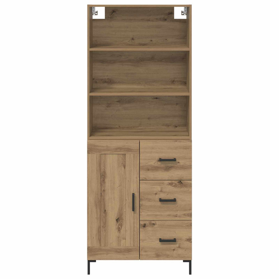 Hoge kast Artisan Eiken 69,5 x 34 x 180 cm Bewerkt hout