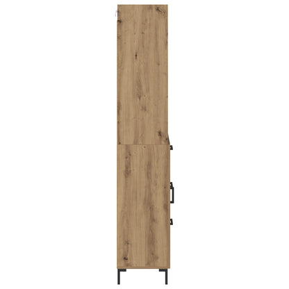 Hoge kast Artisan Eiken 69,5 x 34 x 180 cm Bewerkt hout