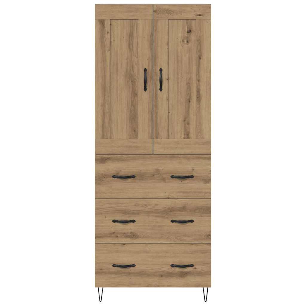 Highboard Artisan Eiken 69,5 x 34 x 180 cm Bewerkt hout