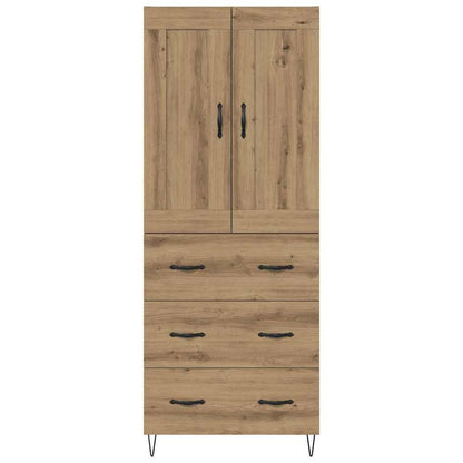 Highboard Artisan Eiken 69,5 x 34 x 180 cm Bewerkt hout