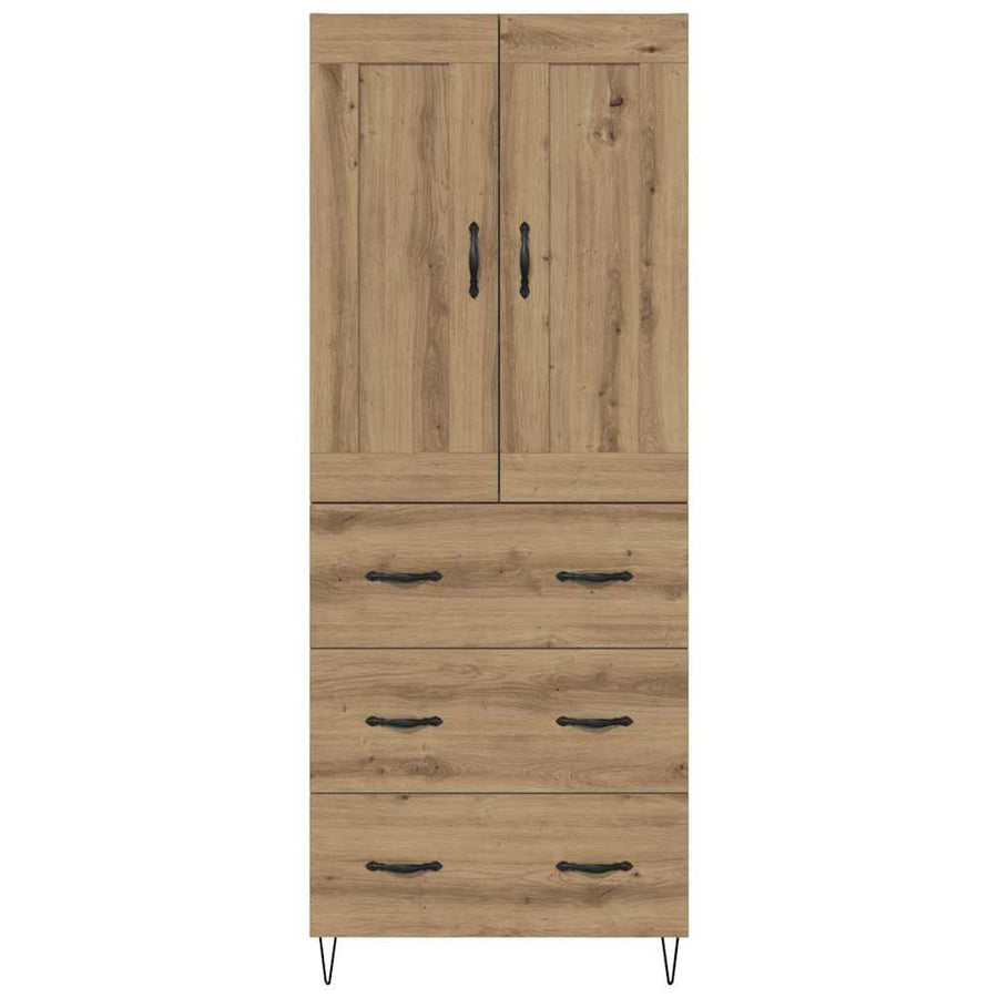 Highboard Artisan Eiken 69,5 x 34 x 180 cm Bewerkt hout