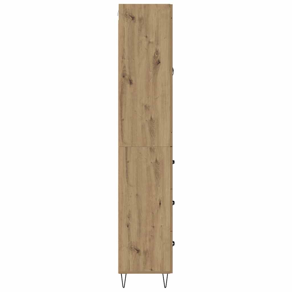 Highboard Artisan Eiken 69,5 x 34 x 180 cm Bewerkt hout