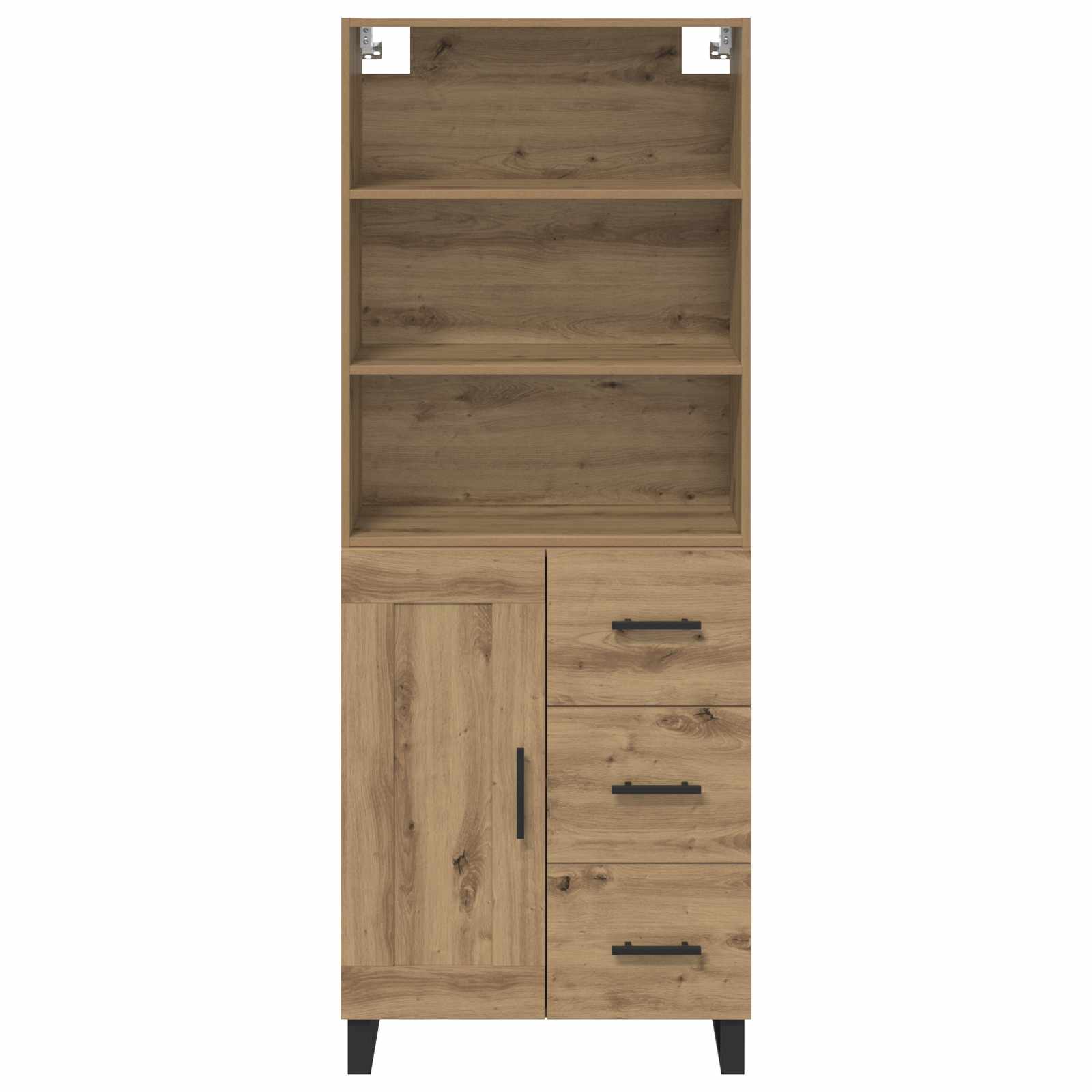 Hoge kast Artisan Eiken 69,5 x 34 x 180 cm Bewerkt hout
