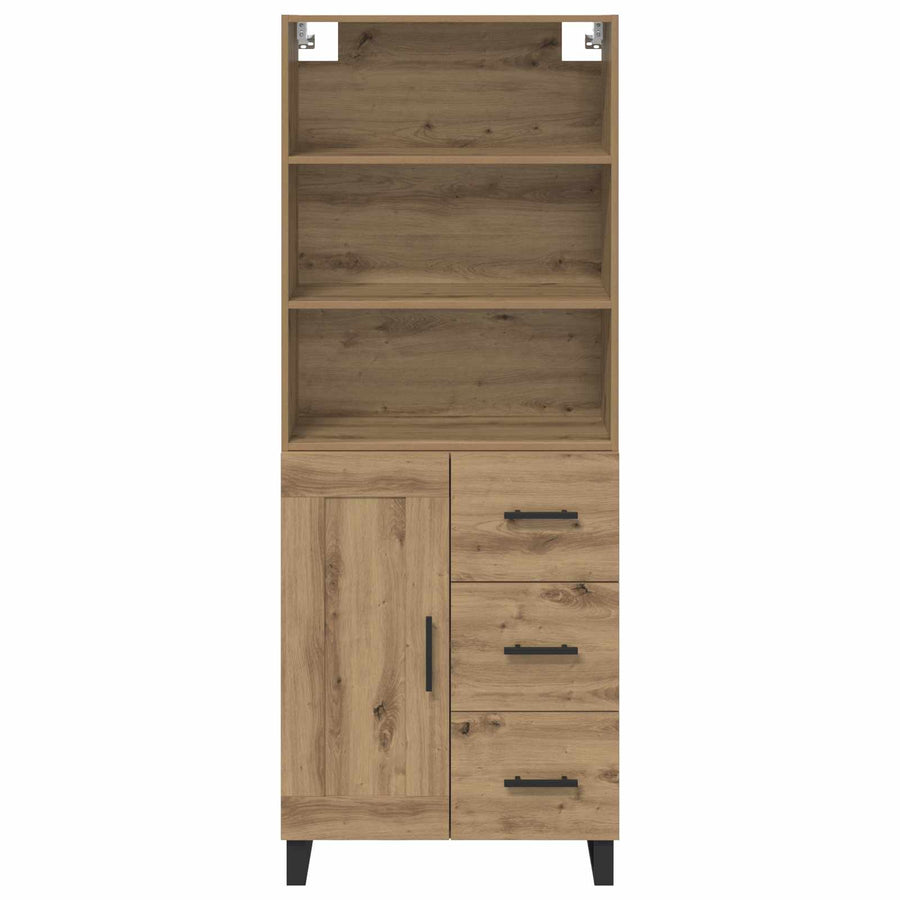 Hoge kast Artisan Eiken 69,5 x 34 x 180 cm Bewerkt hout