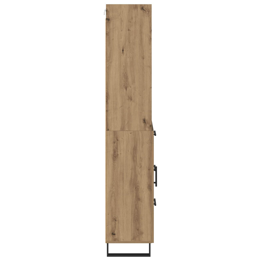 Hoge kast Artisan Eiken 69,5 x 34 x 180 cm Bewerkt hout