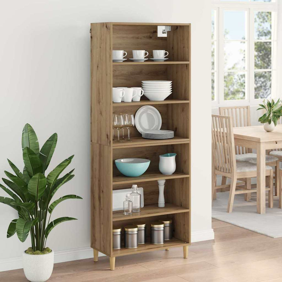 Hoge kast Artisan Eiken 69,5 x 32,5 x 180 cm Bewerkt hout