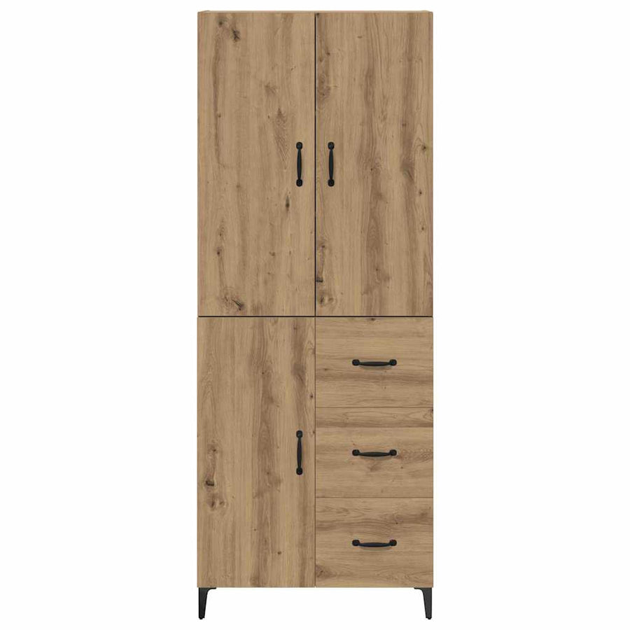 Highboard Artisan Eiken 69,5 x 34 x 180 cm Bewerkt hout