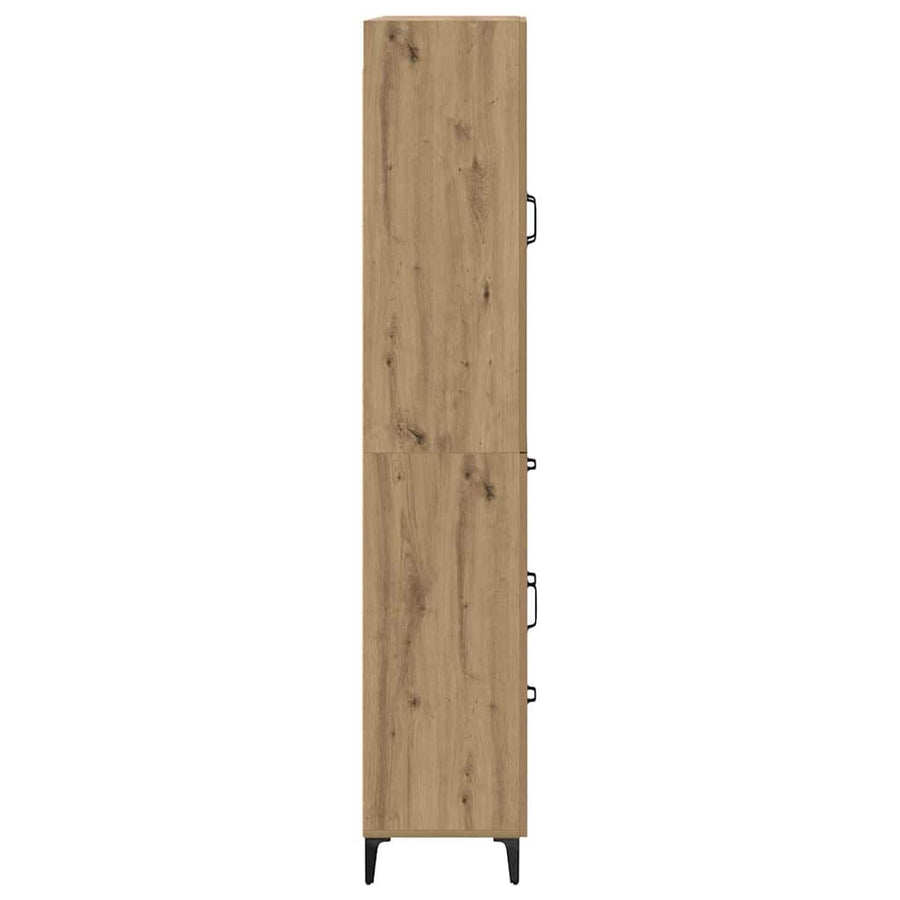 Highboard Artisan Eiken 69,5 x 34 x 180 cm Bewerkt hout