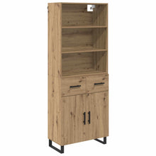 Hoge kast Artisan Eiken 69,5 x 34 x 180 cm Bewerkt hout