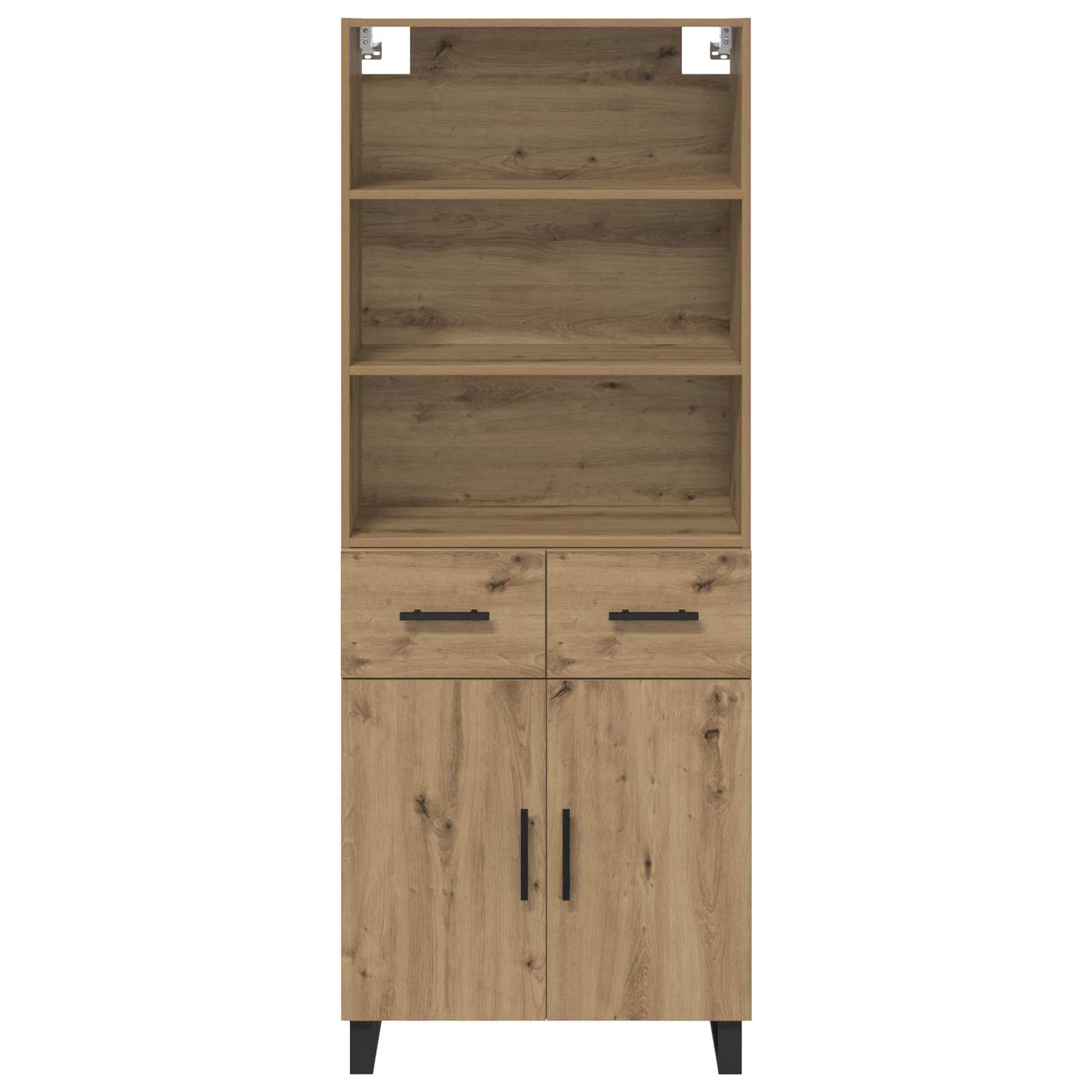 Hoge kast Artisan Eiken 69,5 x 34 x 180 cm Bewerkt hout