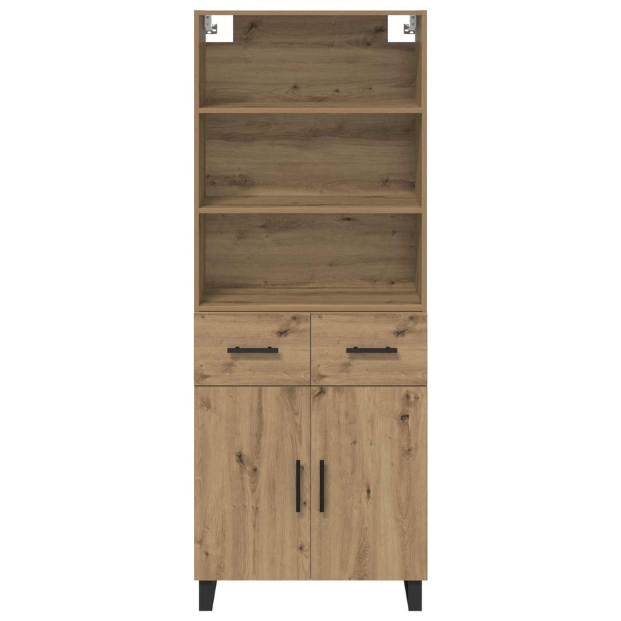 Hoge kast Artisan Eiken 69,5 x 34 x 180 cm Bewerkt hout
