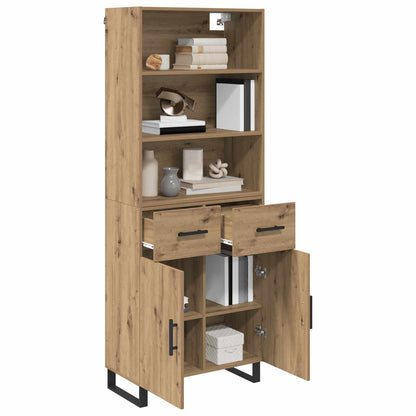 Hoge kast Artisan Eiken 69,5 x 34 x 180 cm Bewerkt hout