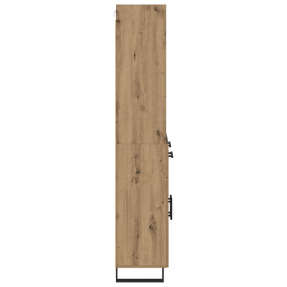 Hoge kast Artisan Eiken 69,5 x 34 x 180 cm Bewerkt hout
