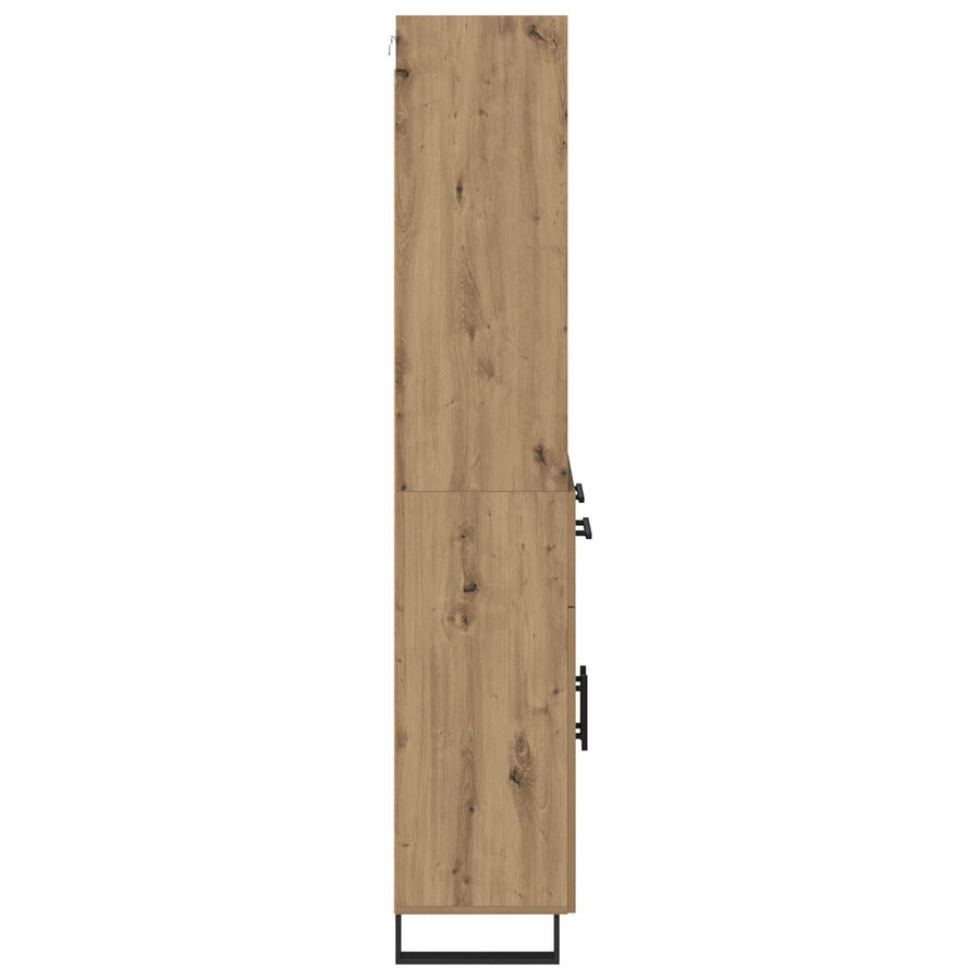 Hoge kast Artisan Eiken 69,5 x 34 x 180 cm Bewerkt hout