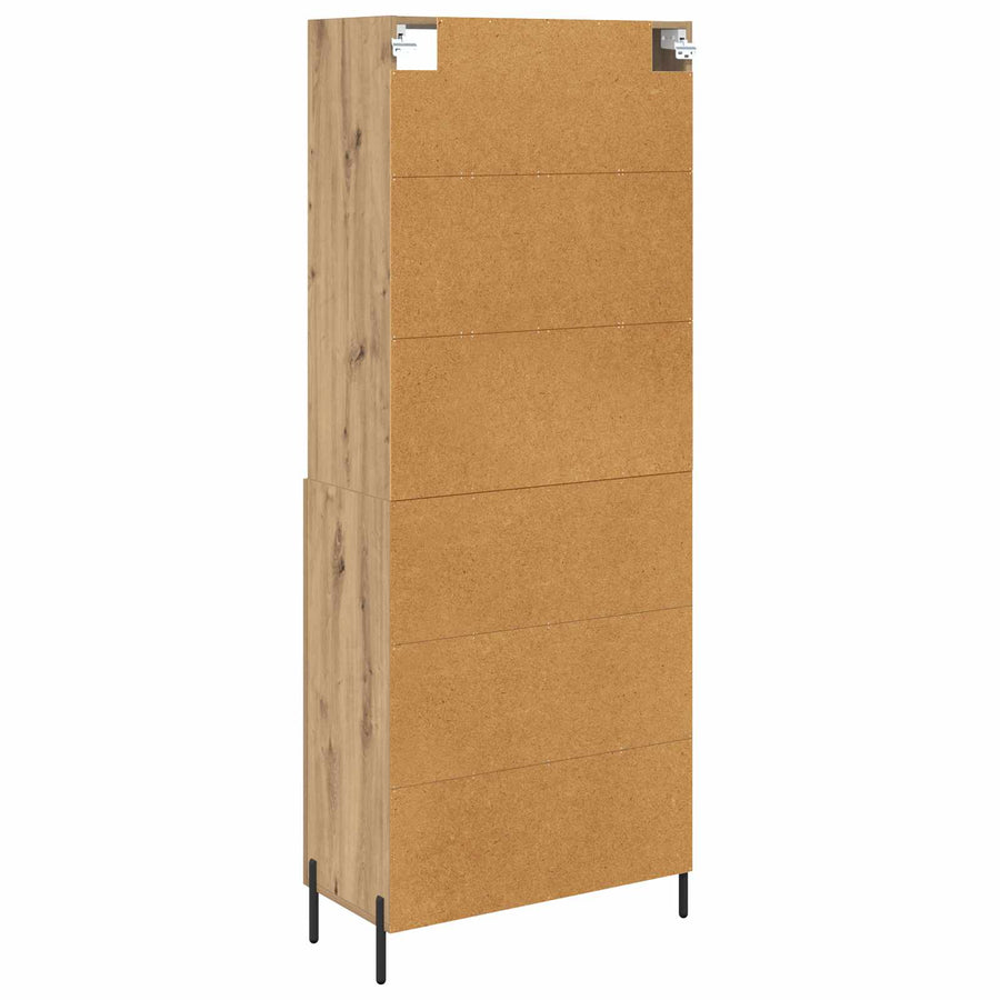 Hoge kast Artisan Eiken 69,5 x 32,5 x 180 cm Bewerkt hout