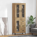 Highboard Artisan Eiken 69,5 x 34 x 180 cm Bewerkt hout