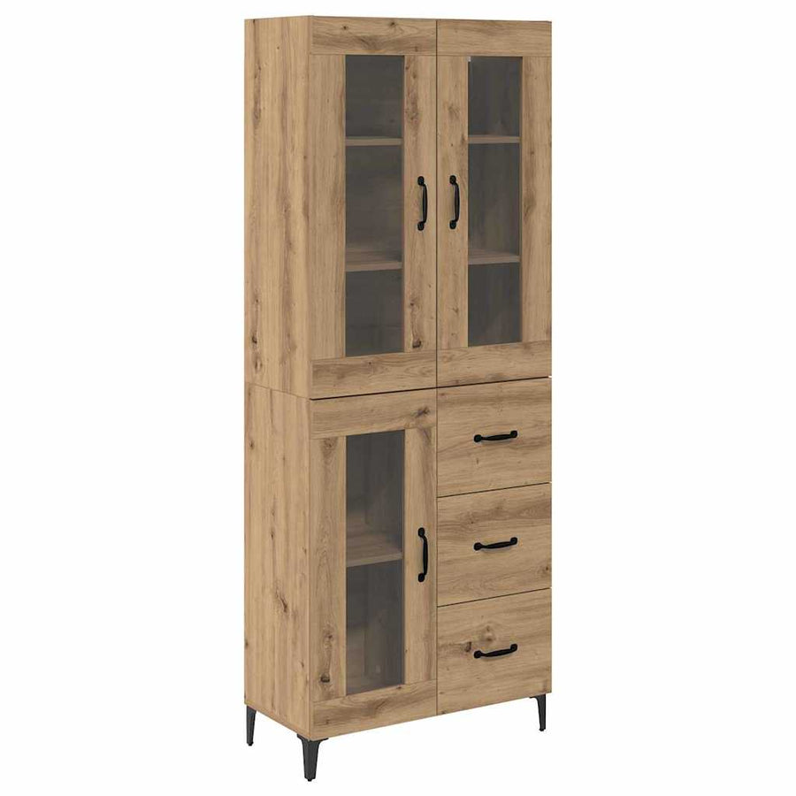 Highboard Artisan Eiken 69,5 x 34 x 180 cm Bewerkt hout