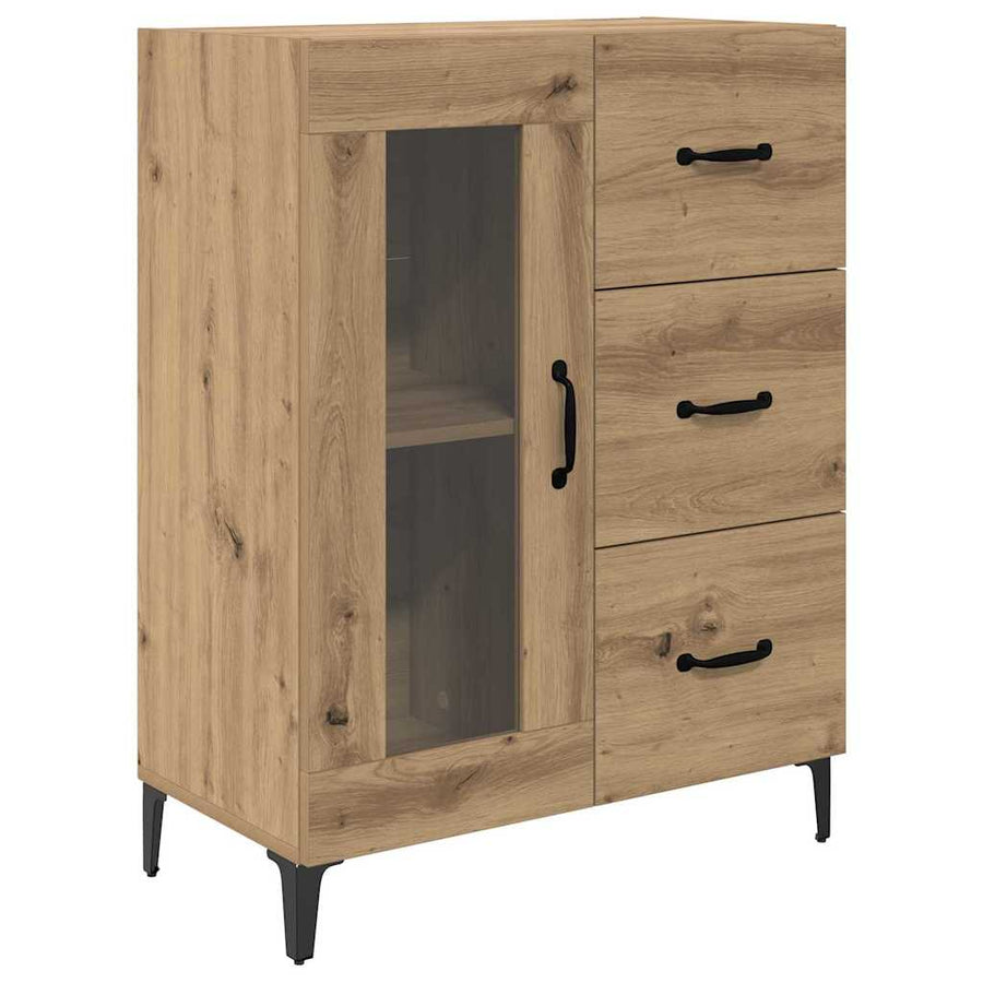 Highboard Artisan Eiken 69,5 x 34 x 180 cm Bewerkt hout