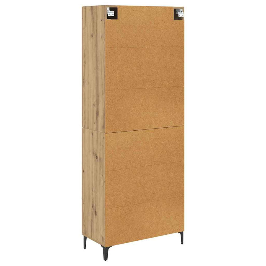 Highboard Artisan Eiken 69,5 x 34 x 180 cm Bewerkt hout