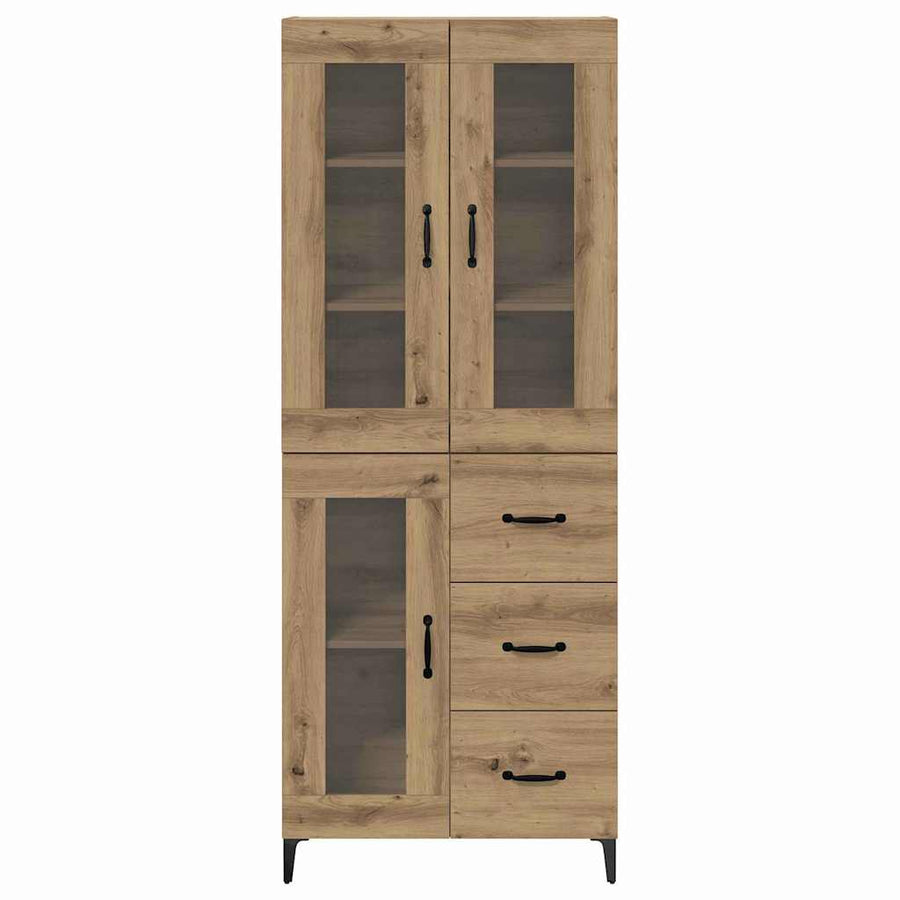 Highboard Artisan Eiken 69,5 x 34 x 180 cm Bewerkt hout