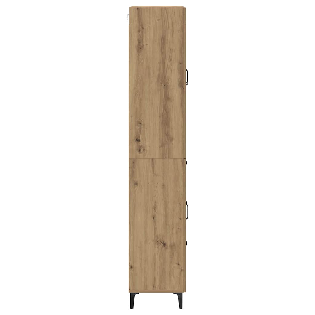 Highboard Artisan Eiken 69,5 x 34 x 180 cm Bewerkt hout