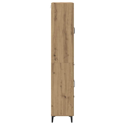 Highboard Artisan Eiken 69,5 x 34 x 180 cm Bewerkt hout