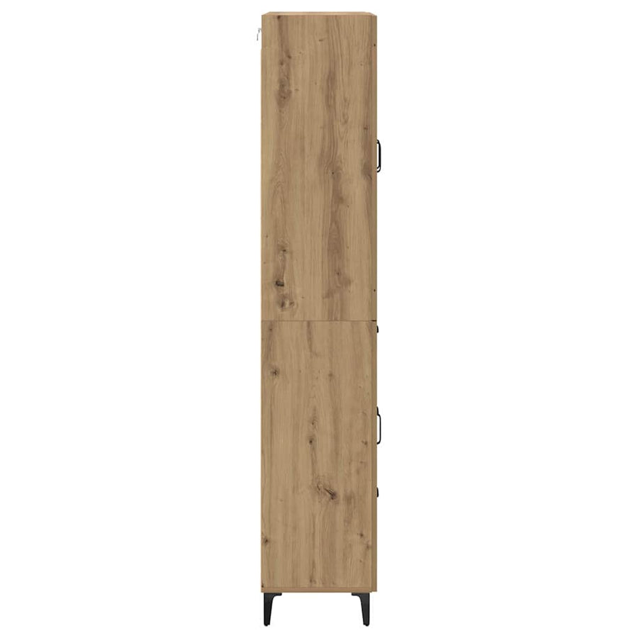 Highboard Artisan Eiken 69,5 x 34 x 180 cm Bewerkt hout