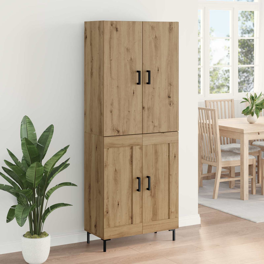Highboard Artisan Eiken 69,5 x 34 x 180 cm Bewerkt hout