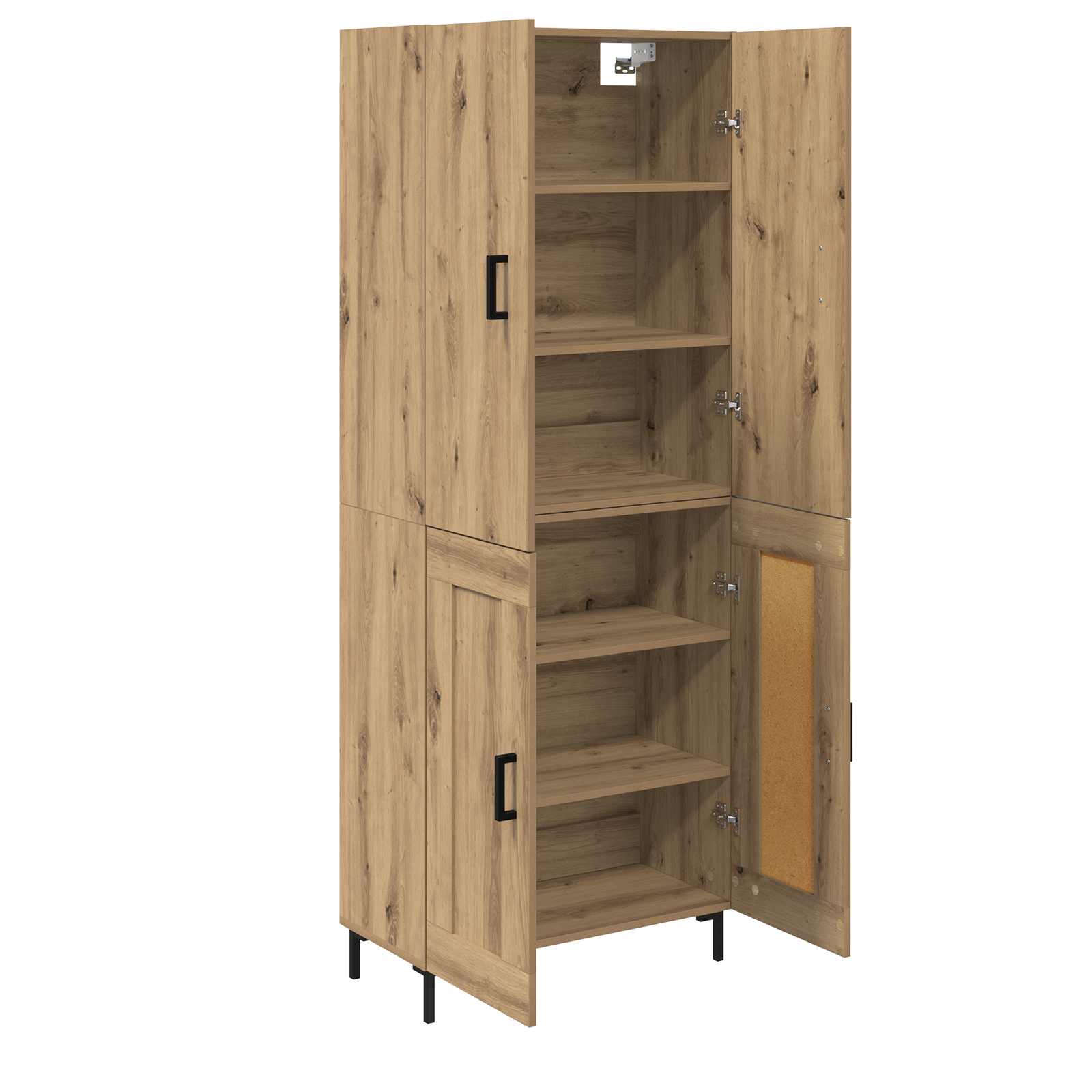 Highboard Artisan Eiken 69,5 x 34 x 180 cm Bewerkt hout
