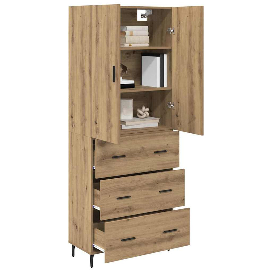Hoge kast met lade Artisan Eiken 69,5 x 34 x 180 cm