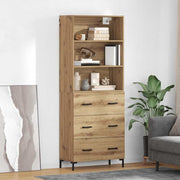 Hoge kast Artisan Eiken 69,5x32,5x180 cm bewerkt hout