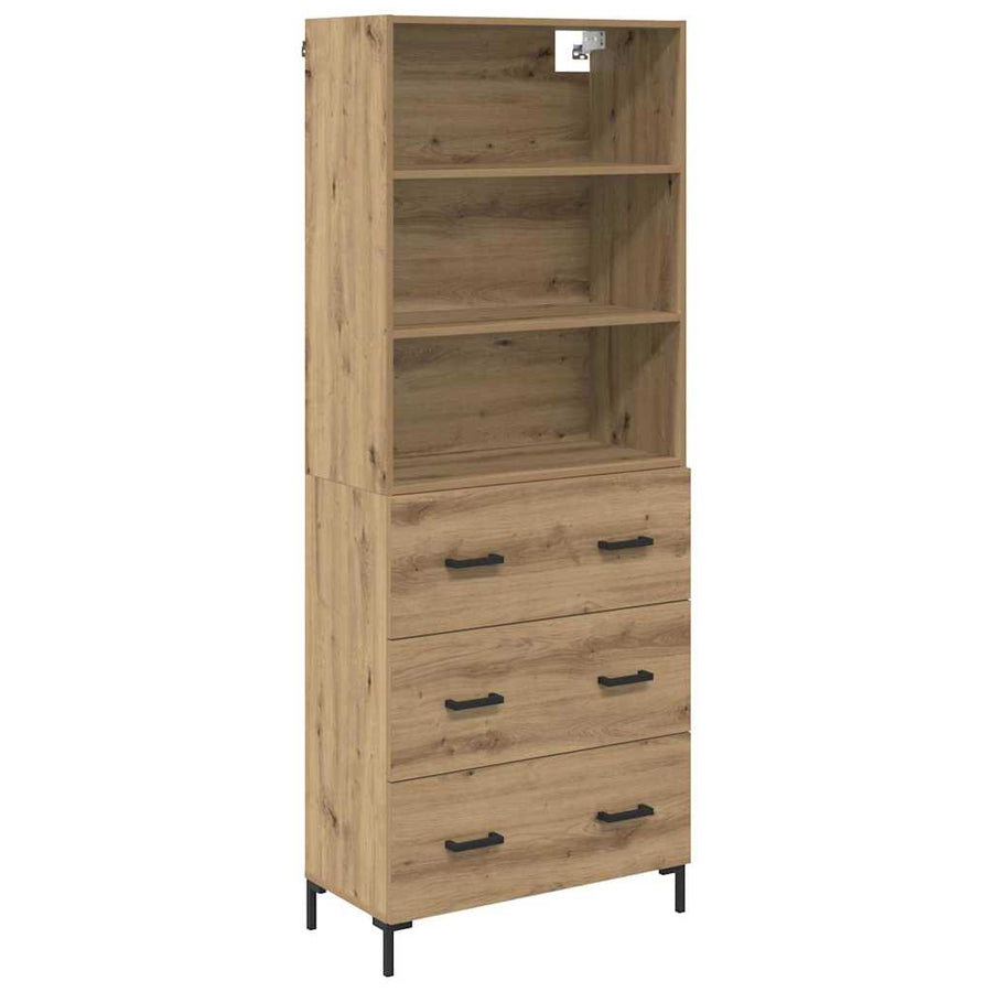 Hoge kast Artisan Eiken 69,5 x 32,5 x 180 cm Bewerkt hout