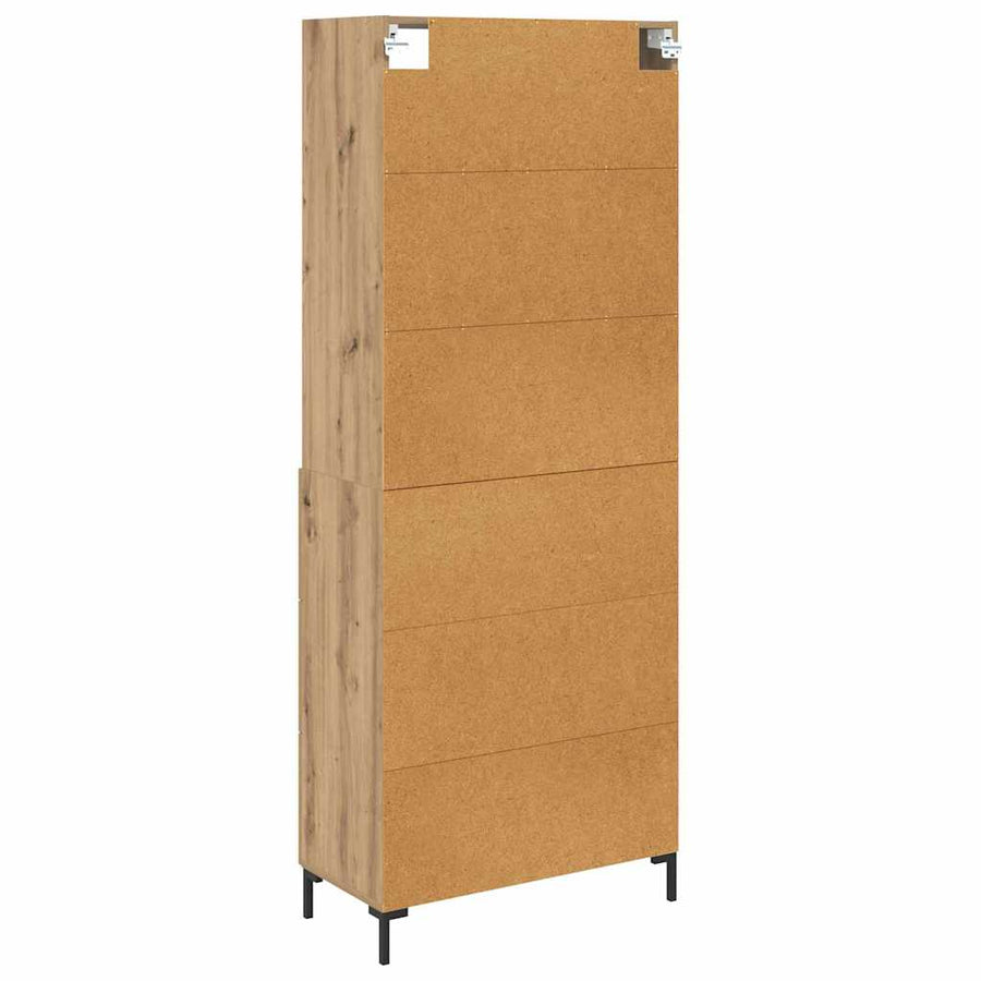 Hoge kast Artisan Eiken 69,5 x 32,5 x 180 cm Bewerkt hout