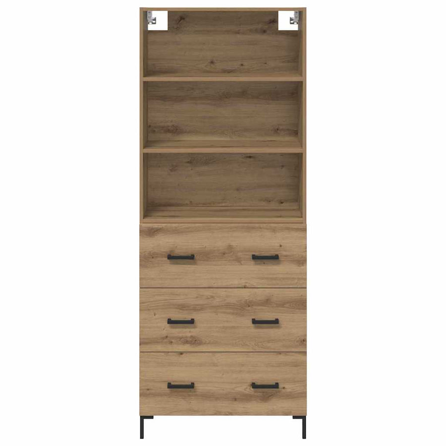 Hoge kast Artisan Eiken 69,5 x 32,5 x 180 cm Bewerkt hout