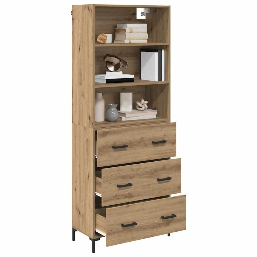 Hoge kast Artisan Eiken 69,5 x 32,5 x 180 cm Bewerkt hout