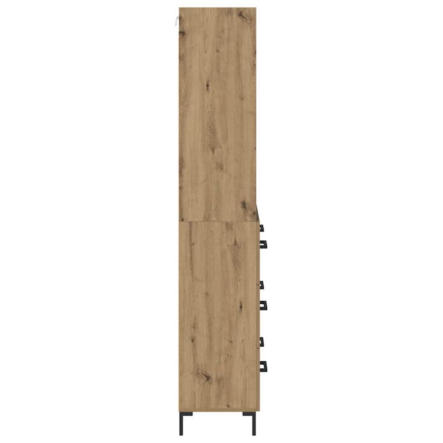 Hoge kast Artisan Eiken 69,5 x 32,5 x 180 cm Bewerkt hout