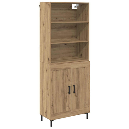 Hoge kast Artisan Eiken 69,5 x 34 x 180 cm Bewerkt hout